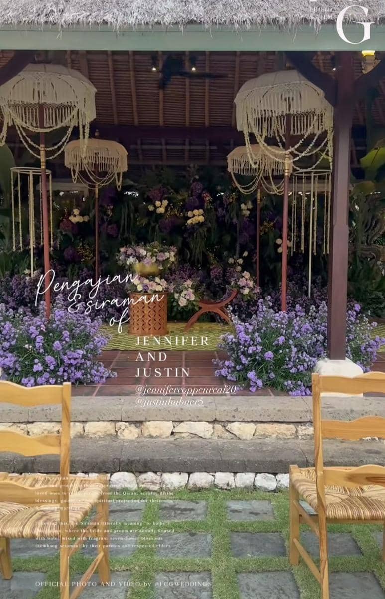 Pengajian dan siraman jelang pernikahan Jennifer Coppen dan Justin Hubner.