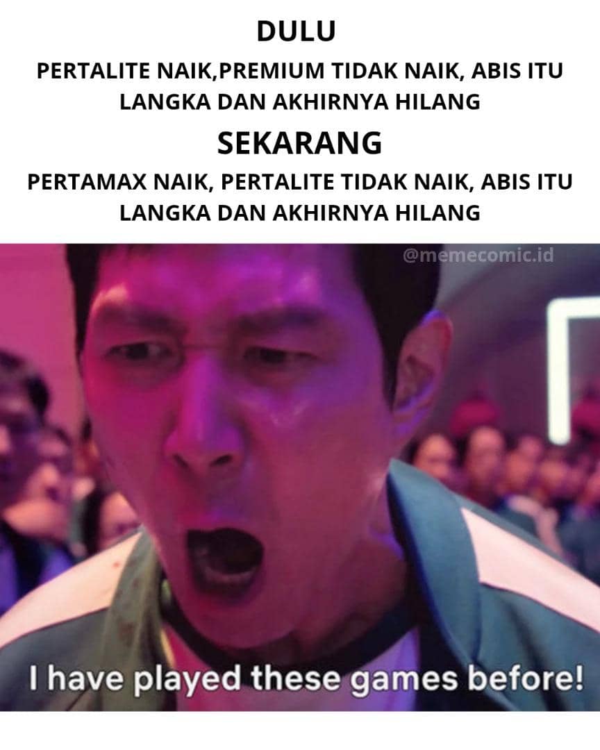 meme pertamax naik