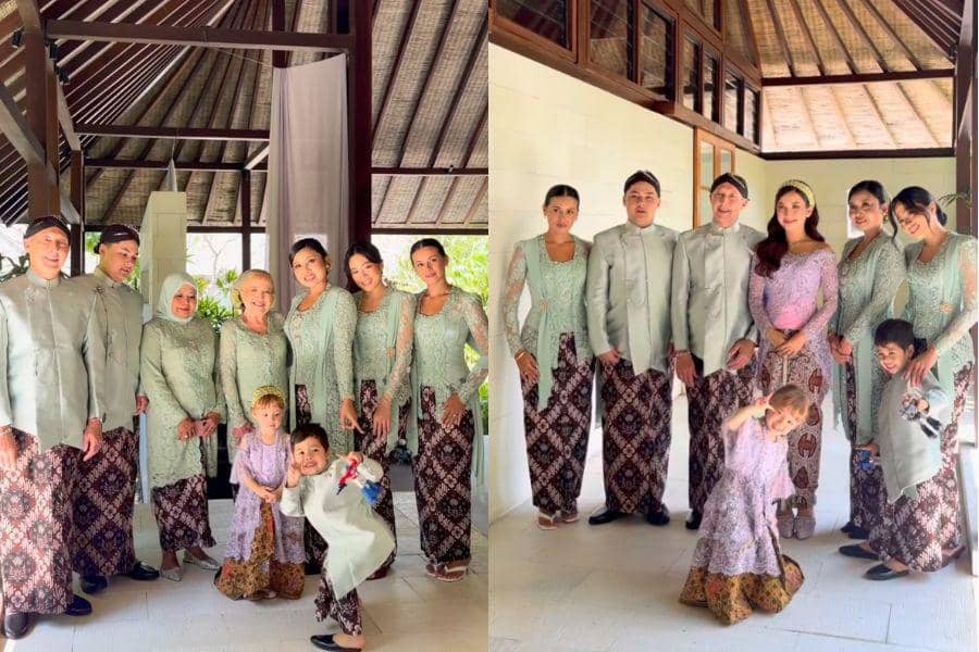 Gaya Keluarga dan Tamu di Pengajian-Siraman Jennifer Coppen, Kompak!