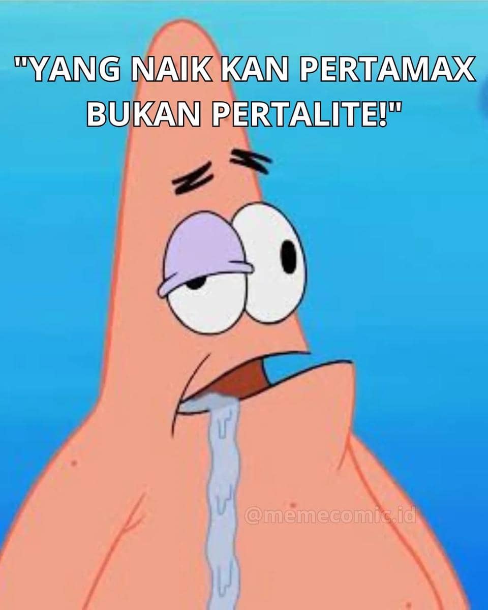 meme pertamax naik