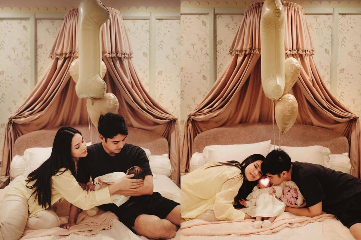 7 Potret Perayaan Satu Bulan Baby Soleil, Anak Alyssa dan Al Ghazali