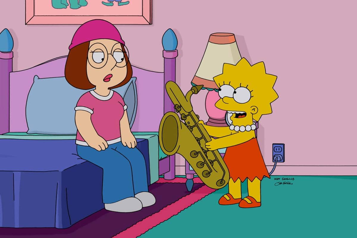 cuplikan episode "The Simpsons Guy"