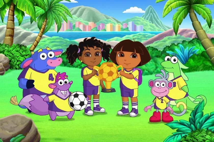 cuplikan episode "Dora's Super Soccer Showdown"