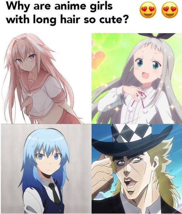 meme anime tentang tipe cewek