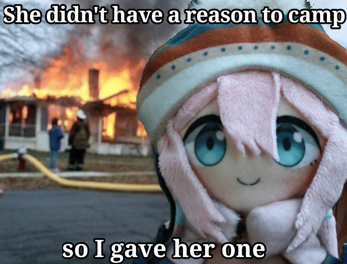 meme anime bertema api