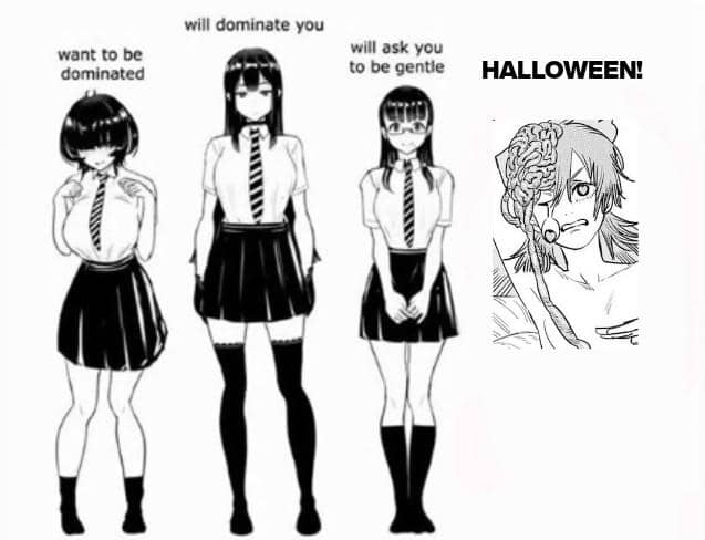 meme anime tentang tipe cewek