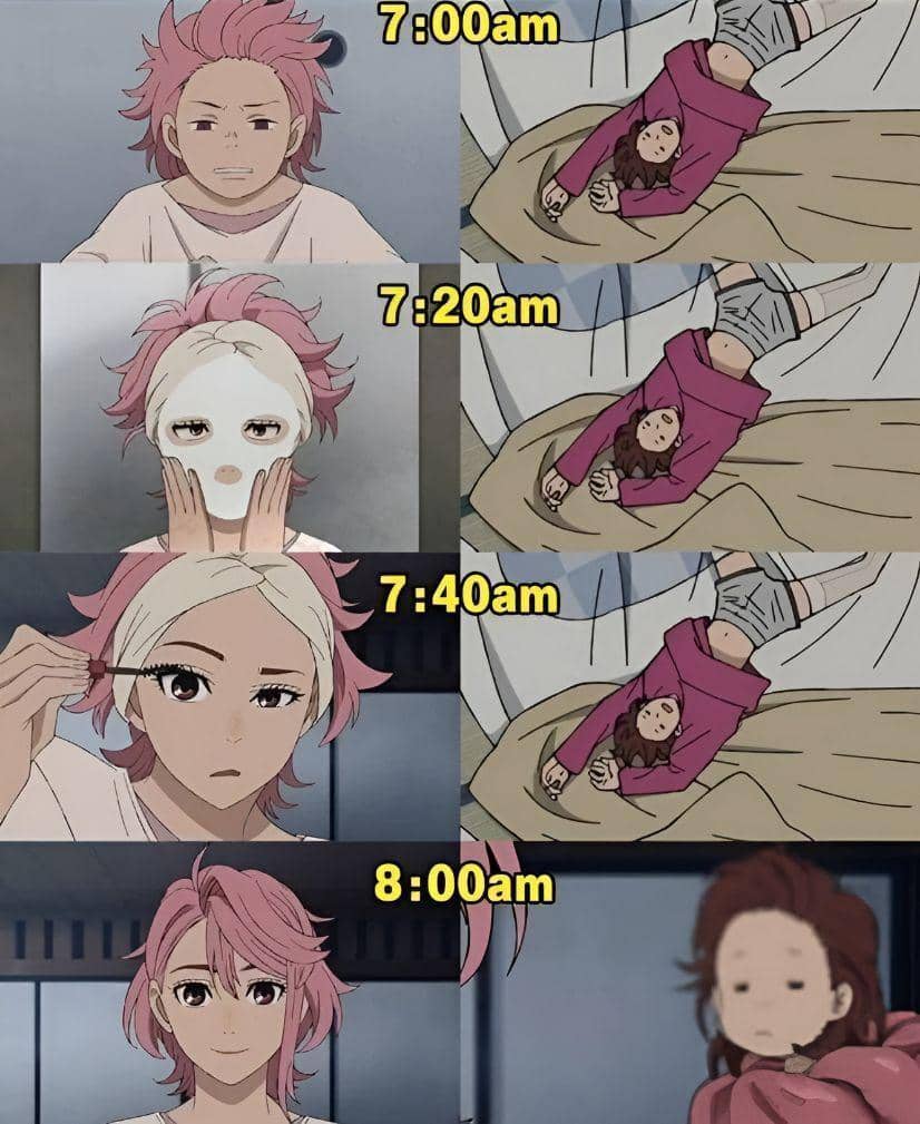 meme anime tentang tipe cewek