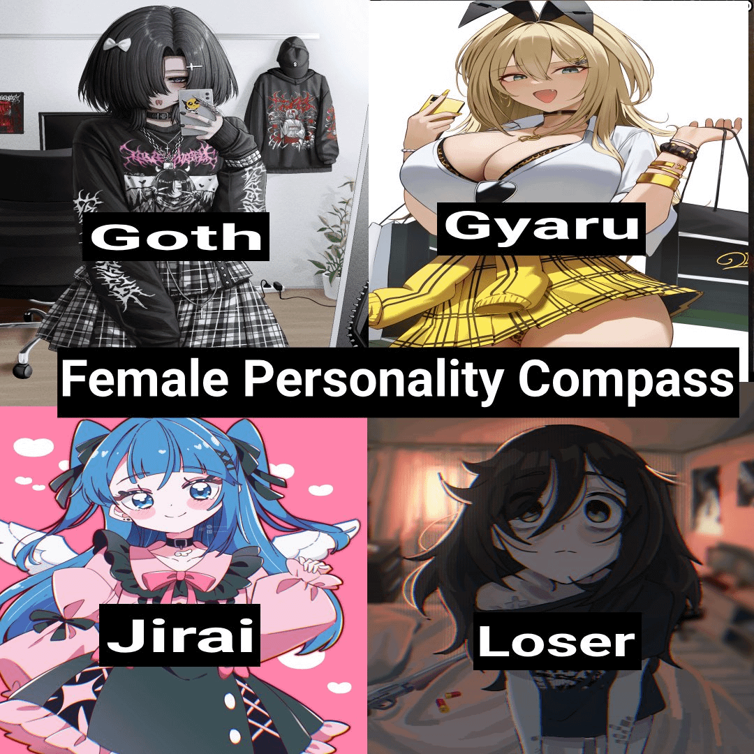 meme anime tentang tipe cewek