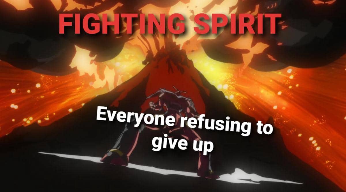 meme anime bertema api