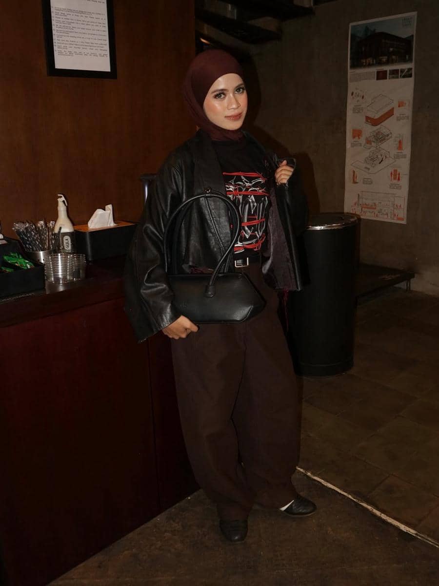 OOTD Celana Cokelat ala Aisyah Ibrahim