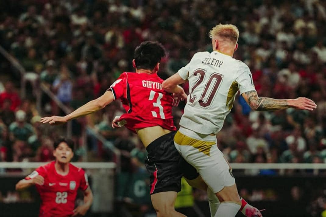 Pertandingan di babak pertama antara Korea Selatan vs Republik Ceko.