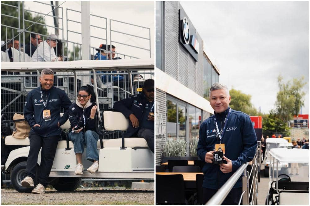 10 Potret Gading Marten dan Medina Nonton Balapan Mobil di Paris