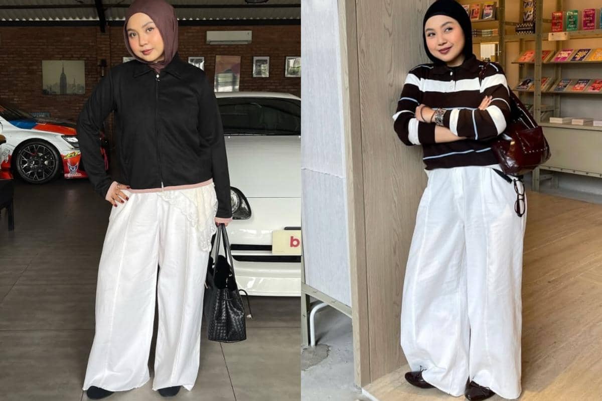 7 Ide Padu Padan Celana Putih ala Siti Rachmah, Timeless!