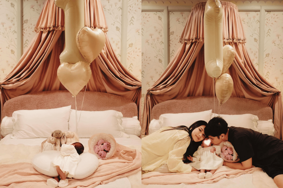 8 Gaya Alyssa dan Baby Soleil Rayakan Birthmonth, Dekor Simple Luxury
