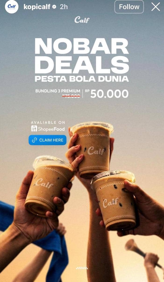 Promo Kopi Calf Piala Dunia 2026