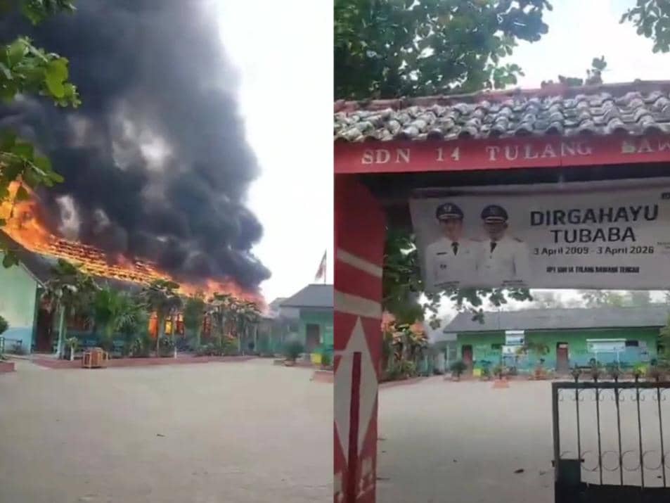 Api Melalap SDN 14 Tulang Bawang Tengah, Tiga Ruang Kelas Hangus