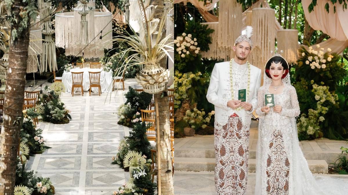 Dekorasi Akad Nikah Jennifer Coppen dan Justin Hubner, Estetis Bertema Alam