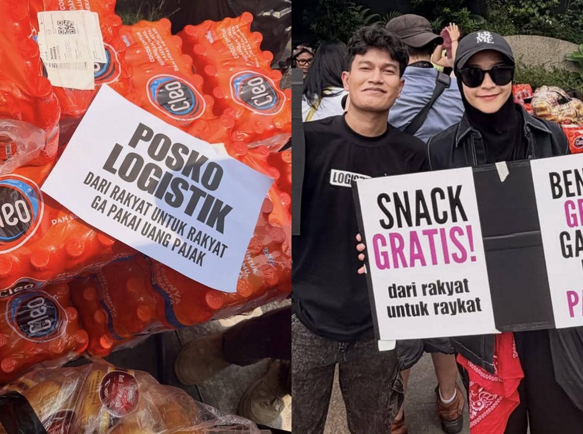 7 Potret Zaskia Adya Mecca Ikut Demo di HI, Bawa Logistik dan 3 Ambulans