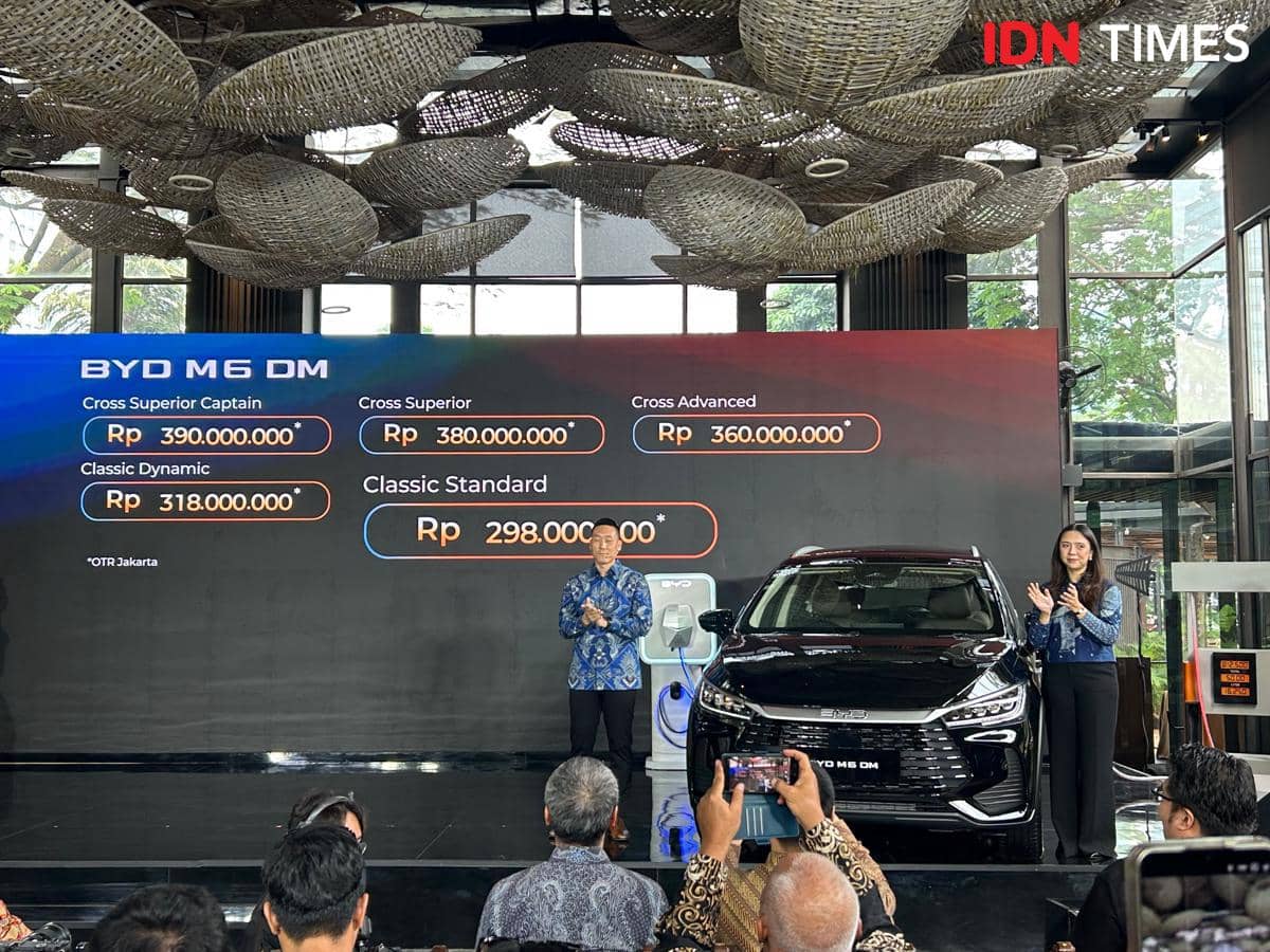 Harga Resmi BYD M6 DM Diumumkan, Mulai Rp298 Juta!