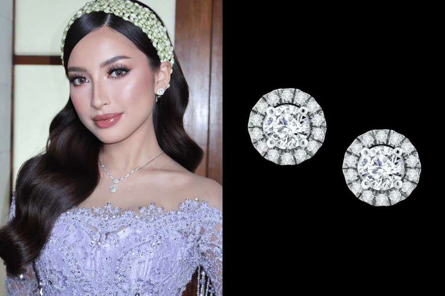 Detail Fashion Mewah Jennifer Coppen di Siraman dan Pengajian