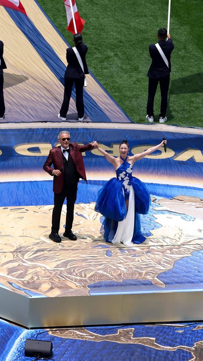 Gaya Ejae di opening FIFA World Cup 2026.