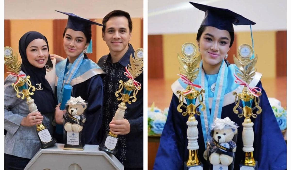 9 Potret Wisuda Shaista, Anak Rionaldo Stokhorst di SMA, Raih 2 Piala