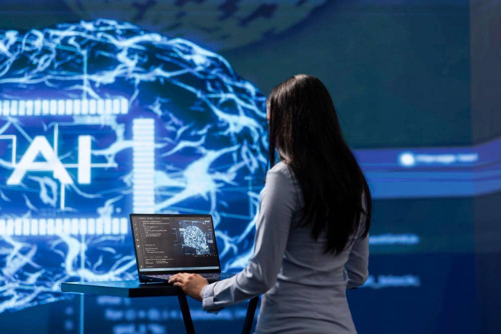 ilustrasi artificial intelligence (AI)