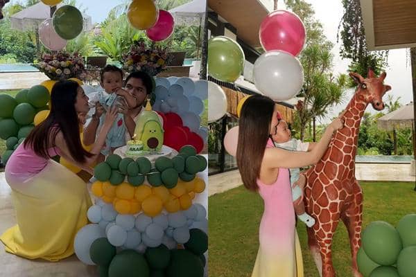 Potret Ulang Tahun Pertama Arash, Anak Aaliyah Massaid dan Thariq