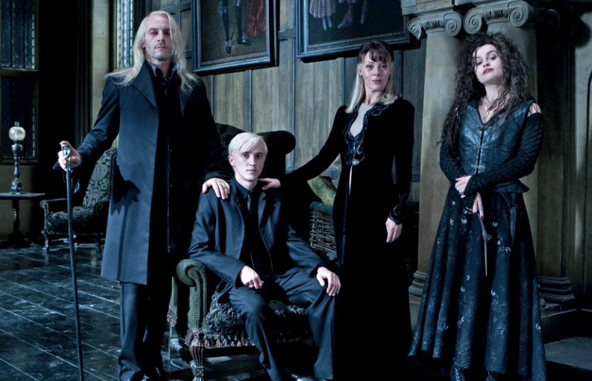 Keluarga Malfoy dari film Harry Potter and the Deathly Hallows: Part 1 (2010)