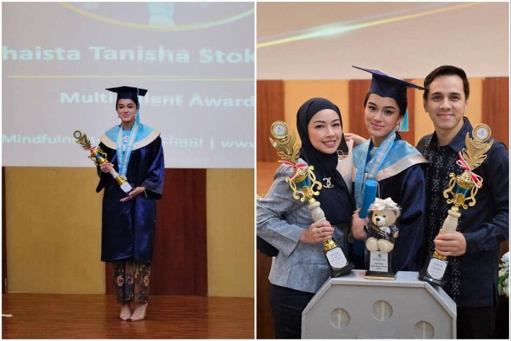 9 Potret Anak Rionaldo Stockhorst Lulus SMA, Lulusan Terbaik Kelas IPS