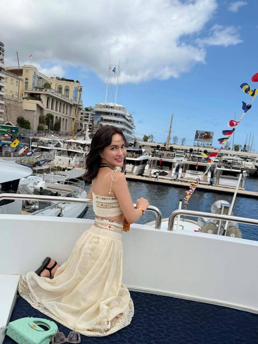 Shandy Aulia nonton F1 di Monaco