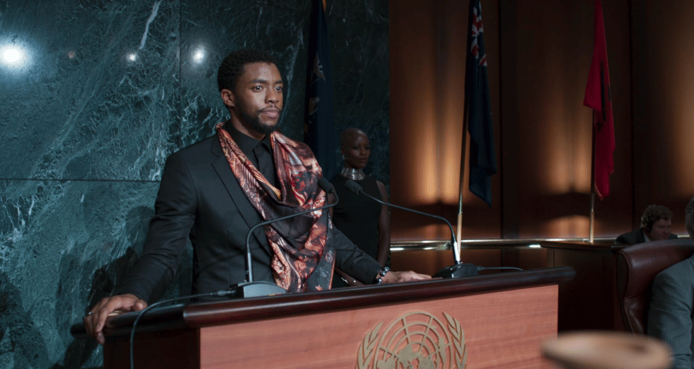 T'Challa dari film Black Panther (2018)
