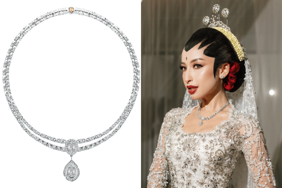 Detail Perhiasan dan Pernak-Pernik Mewah di Akad Nikah Jennifer Coppen