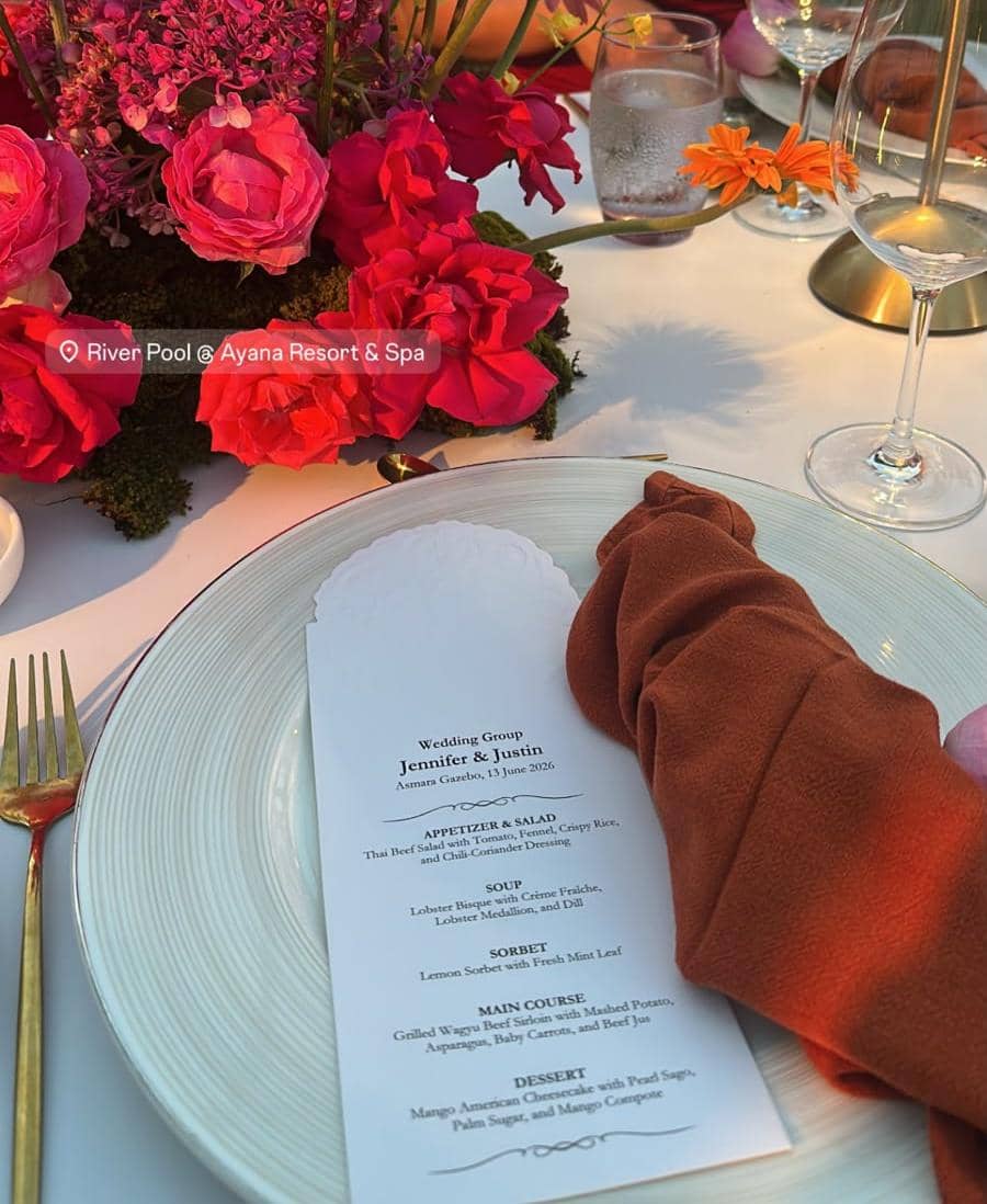 Potret Intimate Dinner Justin Hubner dan Jennifer Sebelum Resepsi (instagram.com/jennifercoppenreal20)
