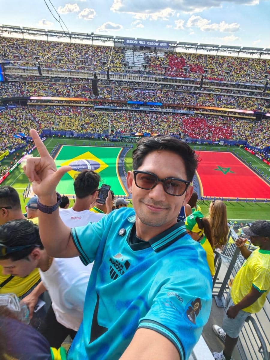 Ibnu Jamil nonton langsung match Brasil Vs Maroko Piala Dunia 2026 (instagram.com/ibnujamilo)
