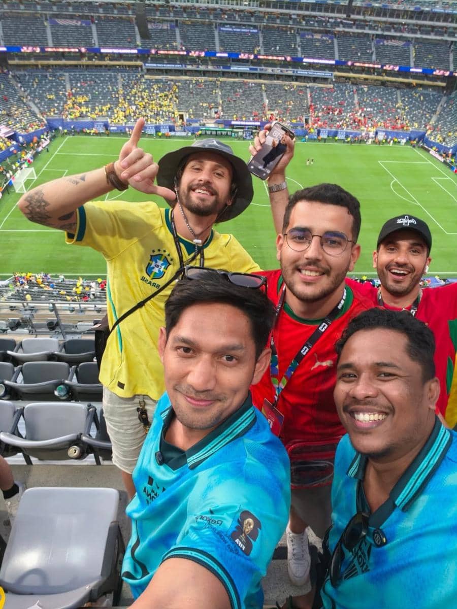 Ibnu Jamil nonton langsung match Brasil Vs Maroko Piala Dunia 2026 (instagram.com/ibnujamilo)
