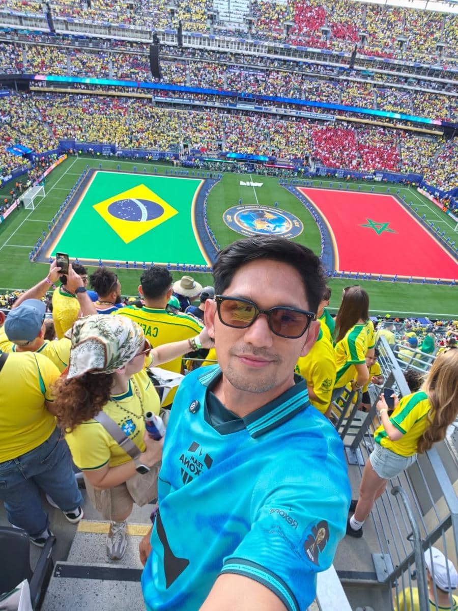 Ibnu Jamil nonton langsung match Brasil Vs Maroko Piala Dunia 2026 (instagram.com/ibnujamilo)