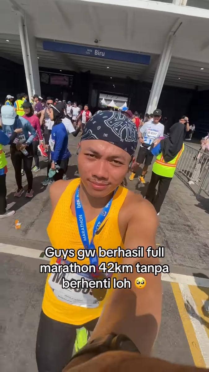 artis ikut Jakarta International Marathon Day 2 (instagram.com/mang_ucuppppp)