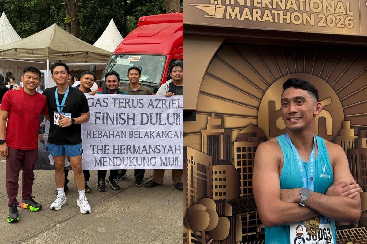 10 Potret Artis Ikut Jakarta International Marathon 2026 Day 2