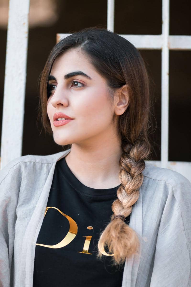 gaya rambut Dutch braid