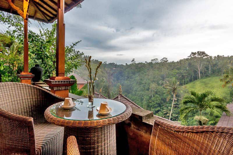 Potret pemandangan dari kamar di Ulun Ubud Resort, Ubud, Bali 
