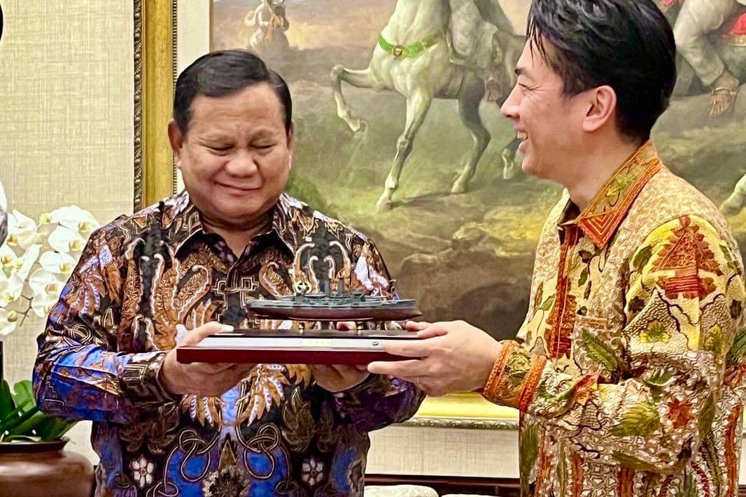 Momen Menhan Jepang Temui Prabowo saat Mahasiswa Demo di Bundaran HI