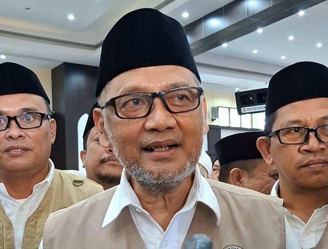 Menteri Haji dan Umrah, Mochamad Irfan Yusuf, saat berada di Makassar, Minggu (14/6/2026). IDN Times/Darsil Yahya