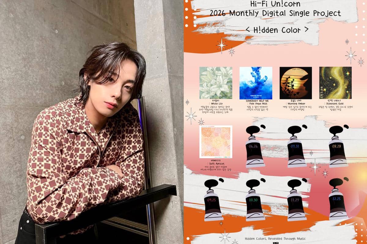 Hyunyul Hi-Fi Un!corn dan cover single proyek H!dden Color