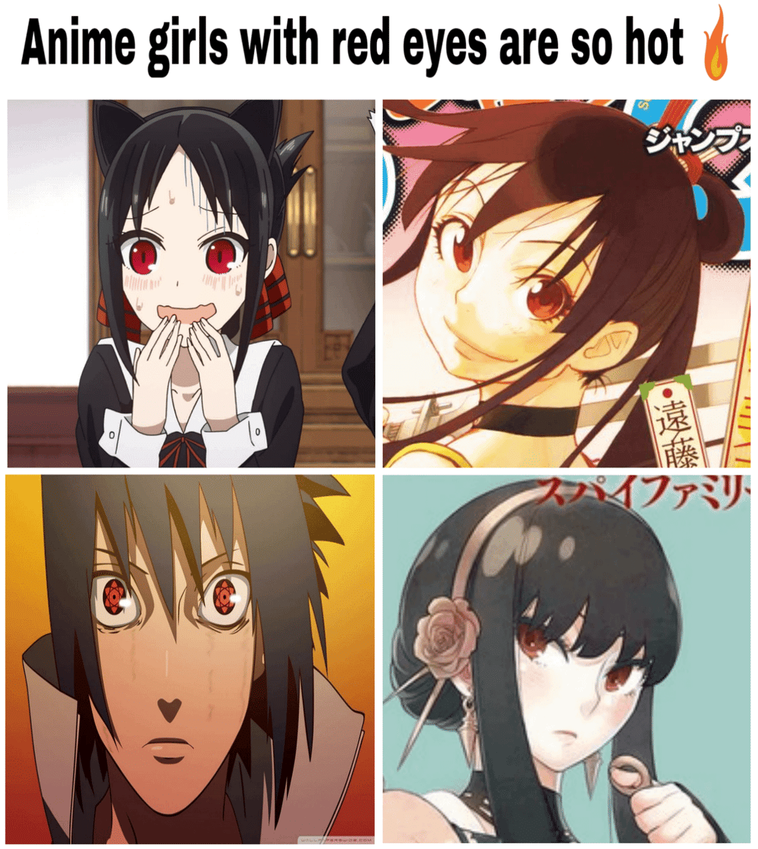 meme karakter anime mata merah