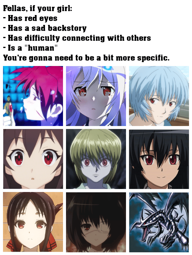 meme karakter anime mata merah