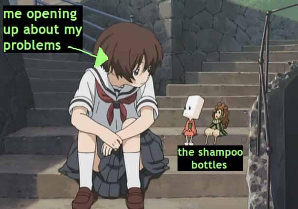 meme anime tentang kesehatan mental