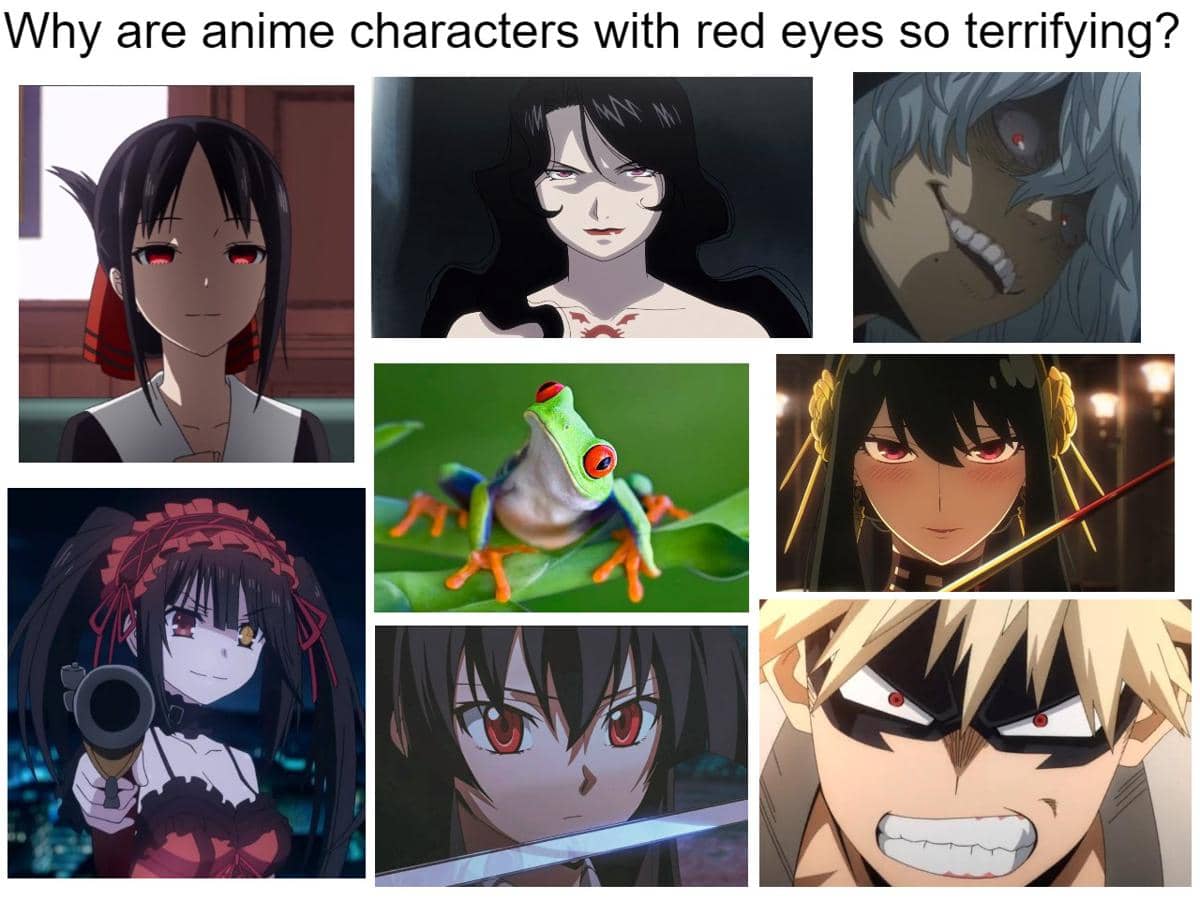 meme karakter anime mata merah