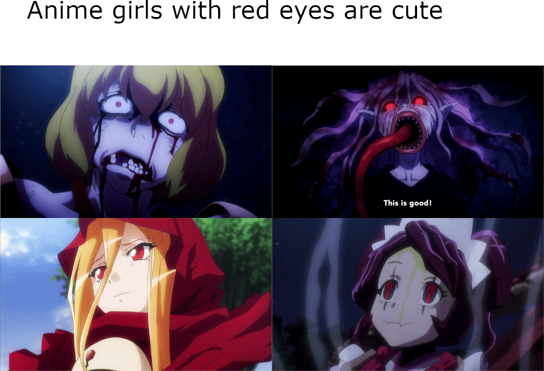 meme karakter anime mata merah