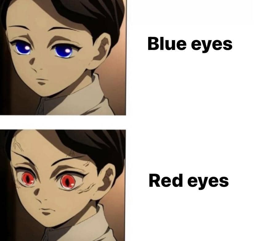 meme karakter anime mata biru